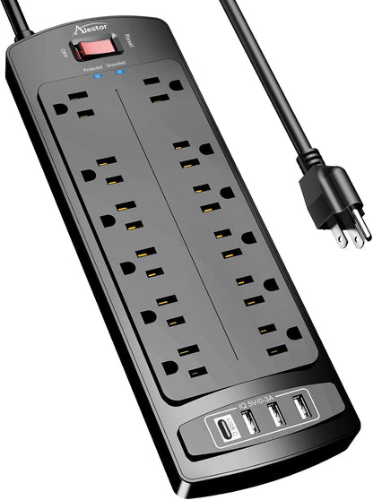 ALESTOR_6_Ft_Surge_Protector_Power_Strip_with_12_Outlets_and_4_USB_Ports