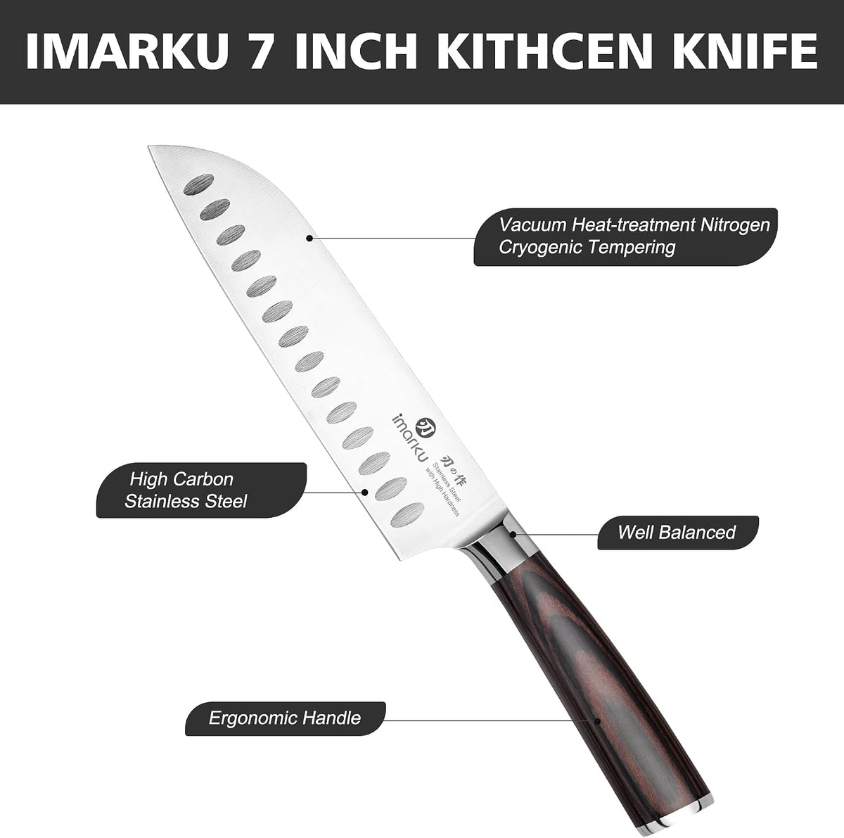 imarku_Santoku_Knife_7_Inch_with_Sharp_Japanese_High_Carbon_Stainless_Steel