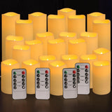 YOROXRG Waterproof Outdoor Flameless Candles, LED Candles with Remote and Timer, for Christmas, Halloween, Wedding, Festival