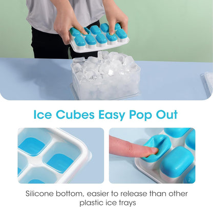 DOQAUS_Ice_Cube_Tray_with_Lid_and_Bin,4_Pack_Ice_Cube_Trays_for_Freezer