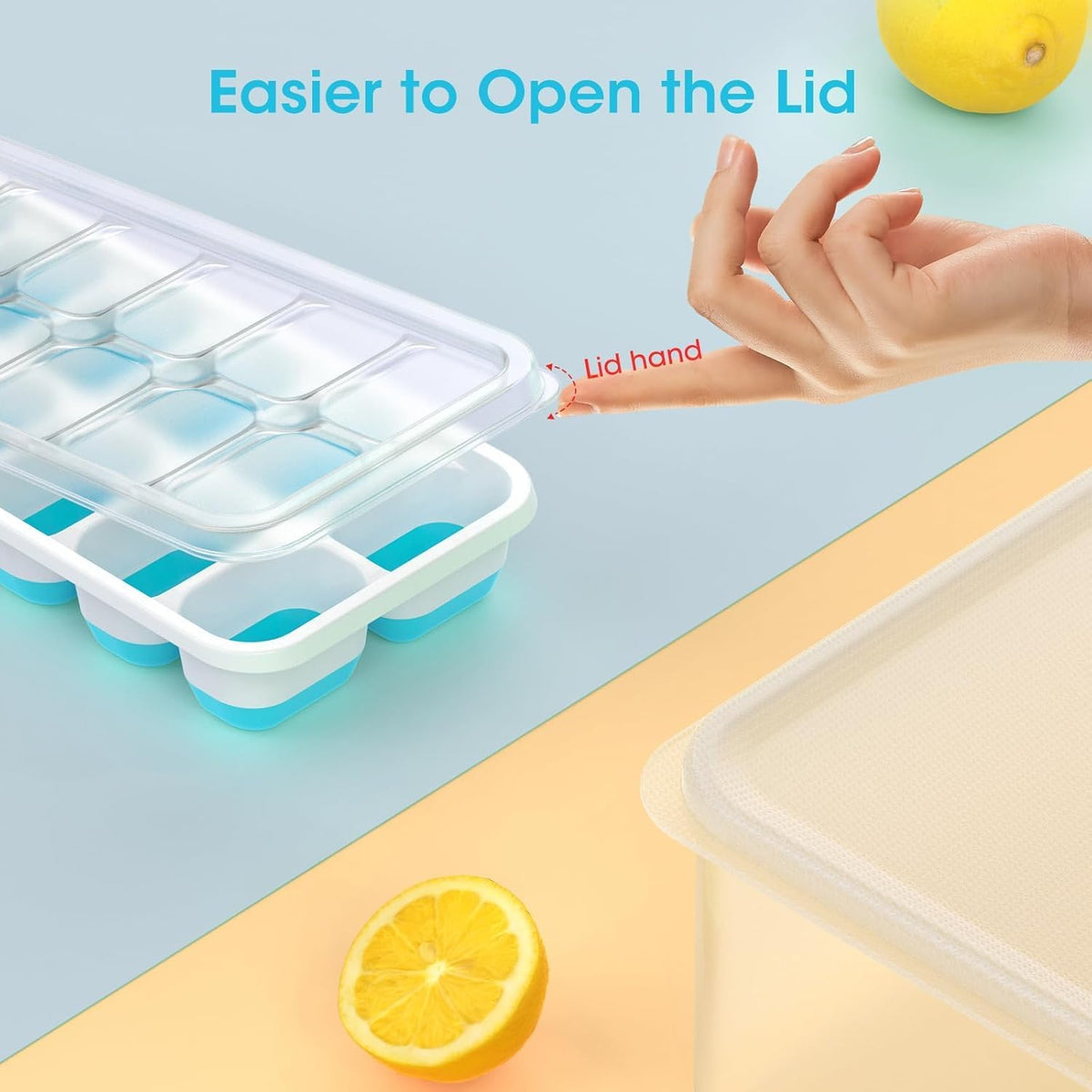 DOQAUS_Ice_Cube_Tray_with_Lid_and_Bin,4_Pack_Ice_Cube_Trays_for_Freezer