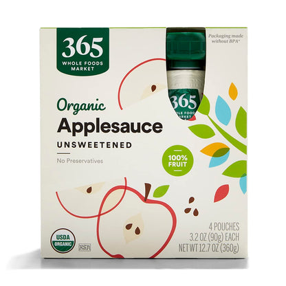 365_by_Whole_Foods_Market,_Organic_Unsweetened_Applesauce_Pouches,_3.2_Ounce_(Pack_of_4)