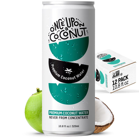 Once_Upon_a_Coconut_Premium_Coconut_Water_-_Low_Calorie_All-Natural_Drink_with_Electrolytes_-_Non-GMO_-_Gluten-Free_-_10.8_Fl_Oz_(Pack_of_12)
