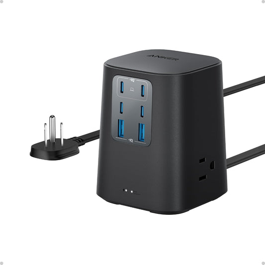 Anker_Desktop_Charger,_9-in-1_Power_Strip_with_300J_Surge_Protector,_100W