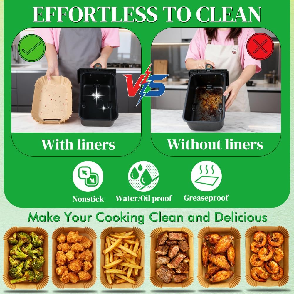 BYKITCHEN_300PCS_Disposable_Air_Fryer_Liners_for_Ninja_Dual/Bella_Airfryer