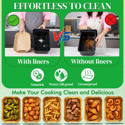 BYKITCHEN_300PCS_Disposable_Air_Fryer_Liners_for_Ninja_Dual/Bella_Airfryer