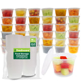 Freshware Food Storage Containers Plastic Deli Containers with Lids, Slime, Soup, Meal Prep Containers, BPA Free, Stackable, Leakproof, Microwave, Dishwasher, Freezer Safe