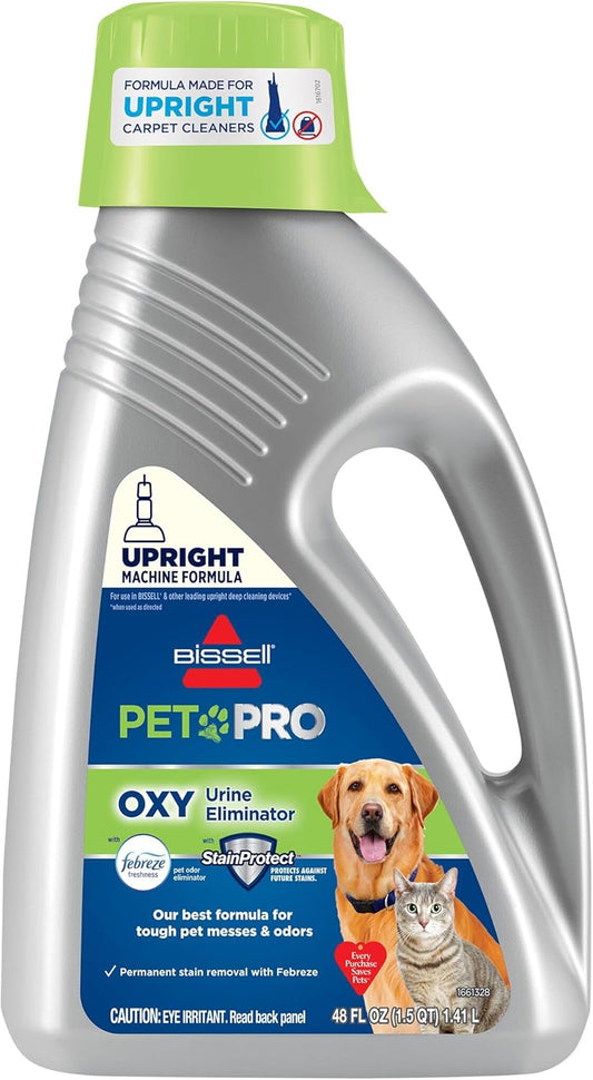 Bissell_PET_PRO_OXY_Urine_Eliminator_with_Febreze_Carpet_Deep_Clean_Solution,_with_StainProtect_Technology,_for_use_in_leading_upright_carpet_cleaners,_48oz,_Our_best_formula_for_pet_messes_&_odors