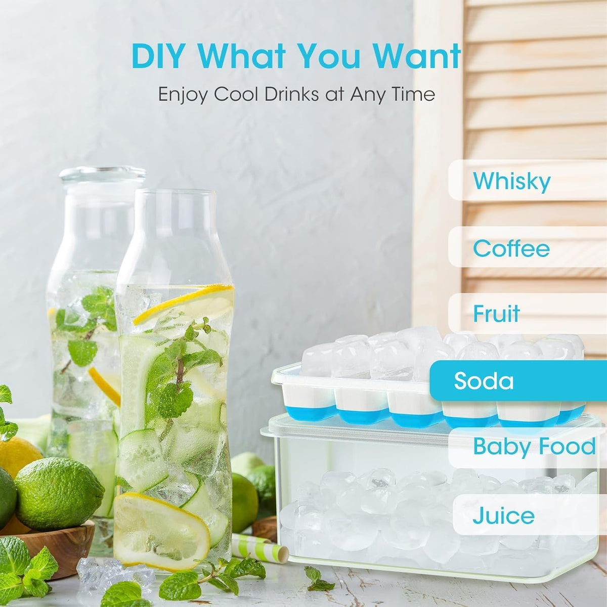 DOQAUS_Ice_Cube_Tray_with_Lid_and_Bin,4_Pack_Ice_Cube_Trays_for_Freezer