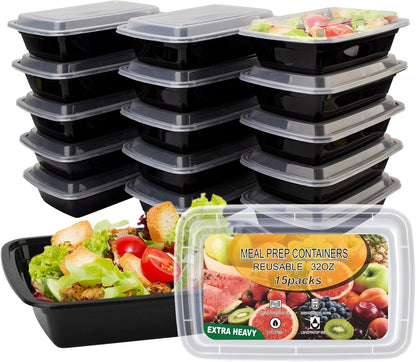 Ezalia_15_Pack-_Meal_Prep_Containers_32oz,_Plastic_Food_Prep_Containers_Reusable,_Leakproof_To_Go_Food_Containers_with_Lids,_BPA-Free,_Microwave/Dishwasher/Freezer_Safe