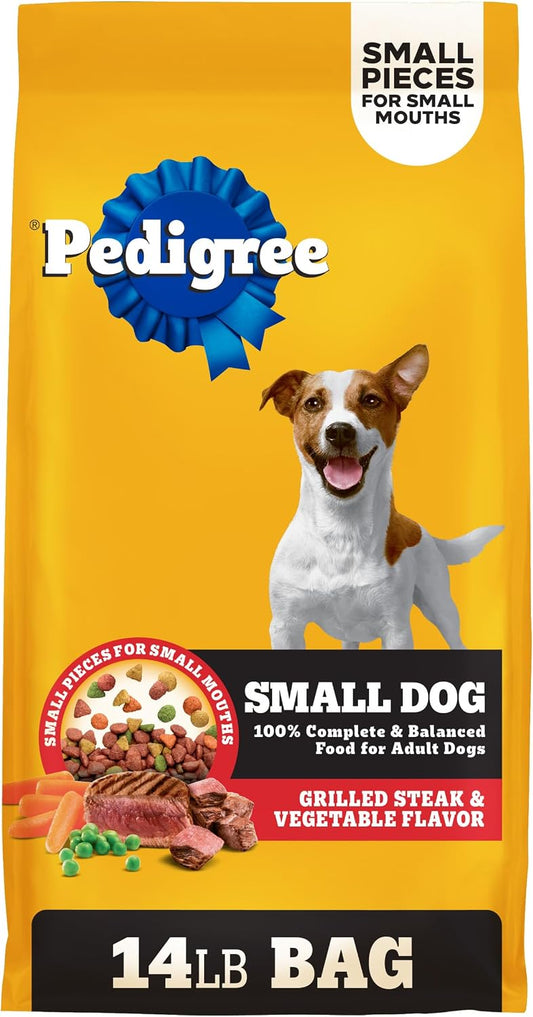 Pedigree_Small_Dogs_Dry_Dog_Food,_Grilled_Steak_and_Vegetable,_14_lb