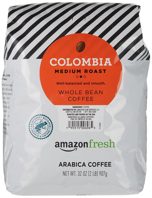 Amazon_Fresh,_Colombia_Whole_Bean_Coffee_Medium_Roast,_32_Oz