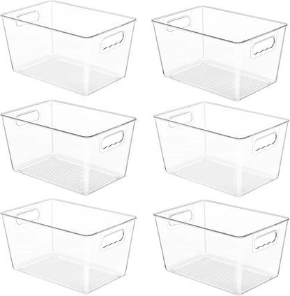 YIHONG_6_Pack_Clear_Storage_Bins,_Pantry_Organizer_Bins_with_Handle,_Large