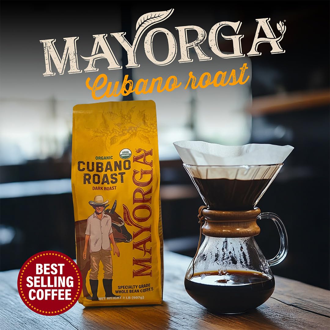 Mayorga_Organic_Coffee_2lb_Cafe_Cubano_Roast_-_Dark_Roast_Whole_Bean_Specialty_Grade_Coffee,_100%_Arabica,_Slow_Roasted,_Bold_and_Smooth_Flavor_with_Low_Acidity_-_USDA_Organic,_Non-GMO,_Kosher