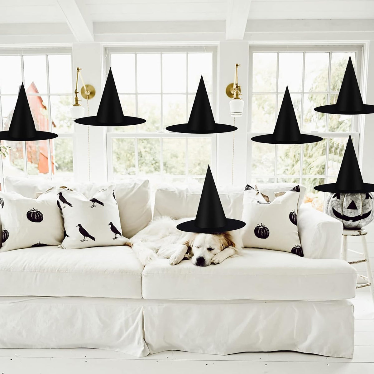 CESOF_6_Pcs_Witch_Hat_Halloween_Decorations_Hanging_Floating_Witches_Hats