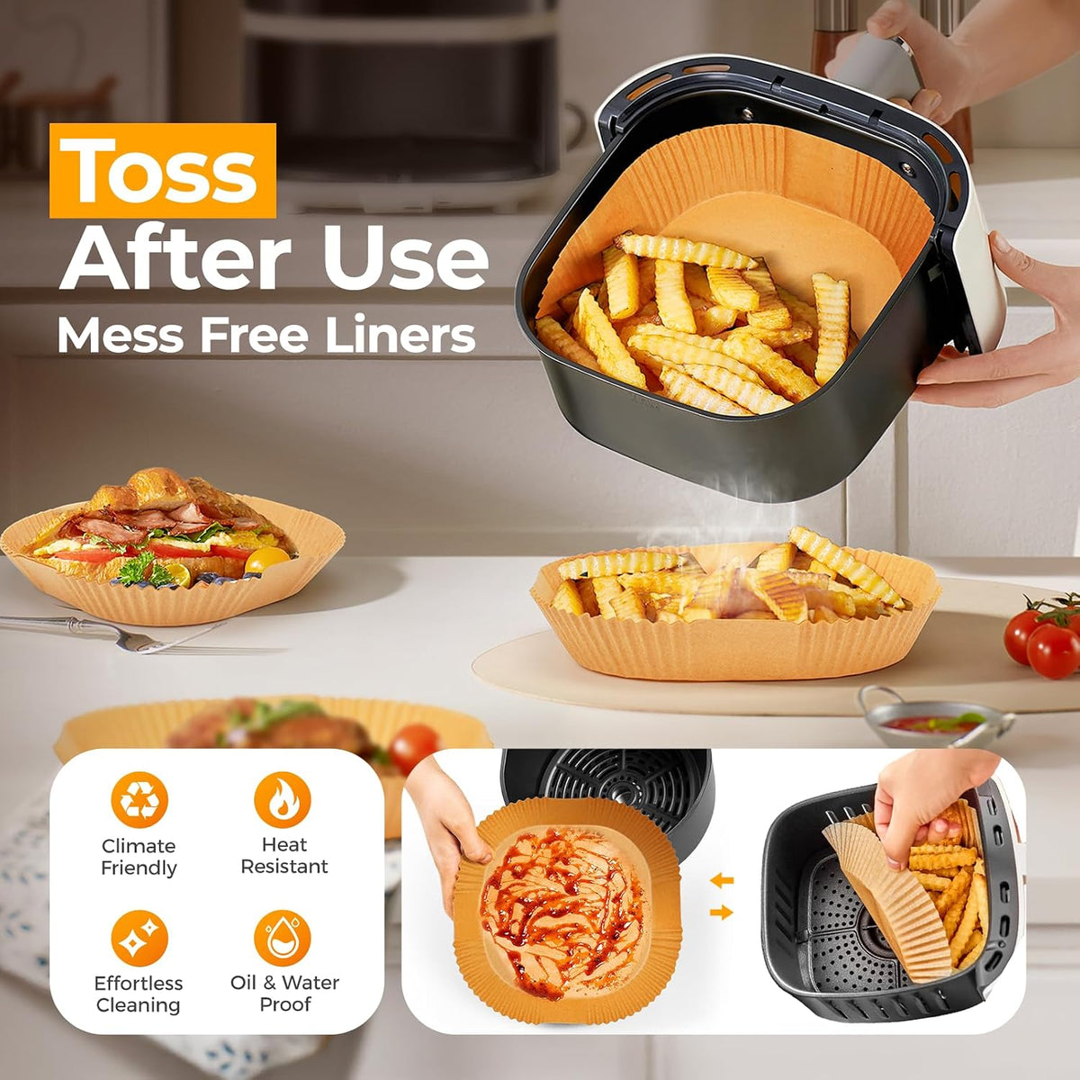 125Pcs_8_Inch_Square_Air_Fryer_Liners_Disposable_for_5-8QT,_Parchment_Paper