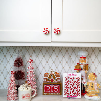 Knobēz:_Red_Peppermint_Decorative_Knob_Covers_Package_of_12_(Red)