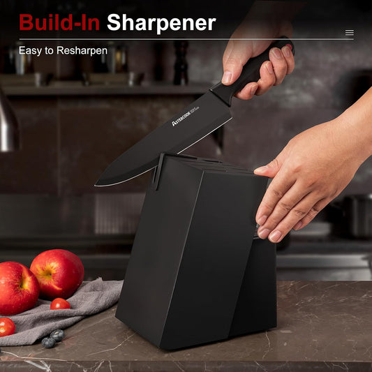 Astercook_Knife_Set_for_Kitchen_with_Block_and_Sharpener_15pcs_German