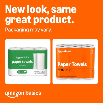 Amazon_Basics_2-Ply_Flex-Sheets_Paper_Towels,_12_Basics_Rolls_=_40_Regular_Rolls,_Everyday_Value_with_150_Sheets_per_Roll,_Packaging_May_Vary
