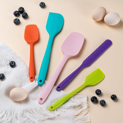 Silicone_Spatula_Set,5_Piece_Food_Grade_Rubber_Spatulas,Multicolor