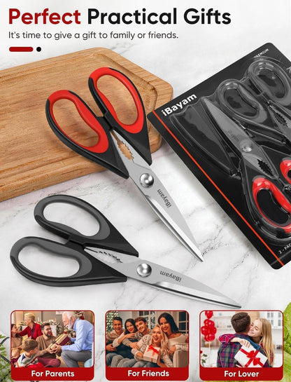 iBayam_Kitchen_Scissors_Shears_All_Purpose_Heavy_Duty,_Protective_Sheath