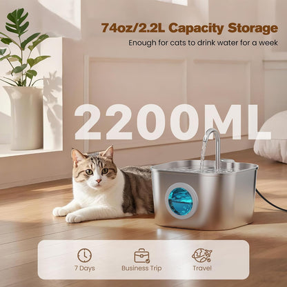 Cat_Water_Fountain_Stainless_Steel:_Pet_Fountains_for_Cats/Dog_Indoor_74oz