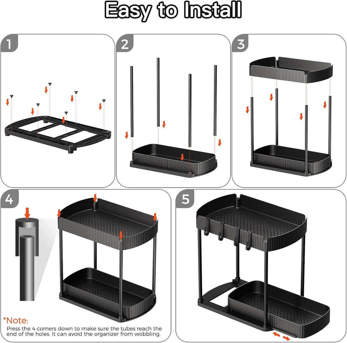 2_Packs_Under_Sink_Pull-Out_Storage_Organizers,_12.8_Inches,_Black