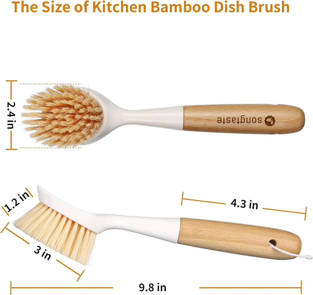 2_Pack_Kitchen_Dish_Brush_Bamboo_Handle_Dish_Scrubber_Built-in_Scraper_|_Scrub_Brush_for_Pans,_Pots,_Kitchen_Sink_Cleaning,_Dishwashing_and_Cleaning_Brushes_are_Perfect_Cleaning_Tools,_White