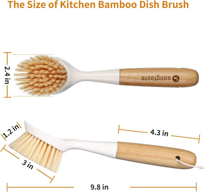 2_Pack_Kitchen_Dish_Brush_Bamboo_Handle_Dish_Scrubber_Built-in_Scraper_|_Scrub_Brush_for_Pans,_Pots,_Kitchen_Sink_Cleaning,_Dishwashing_and_Cleaning_Brushes_are_Perfect_Cleaning_Tools,_White