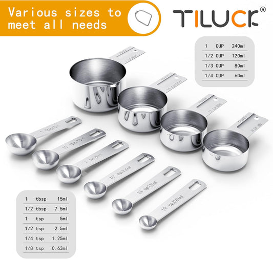 TILUCK_Stainless_Steel_Measuring_Cups_&_Spoons_Set,_Cups_and_Spoons