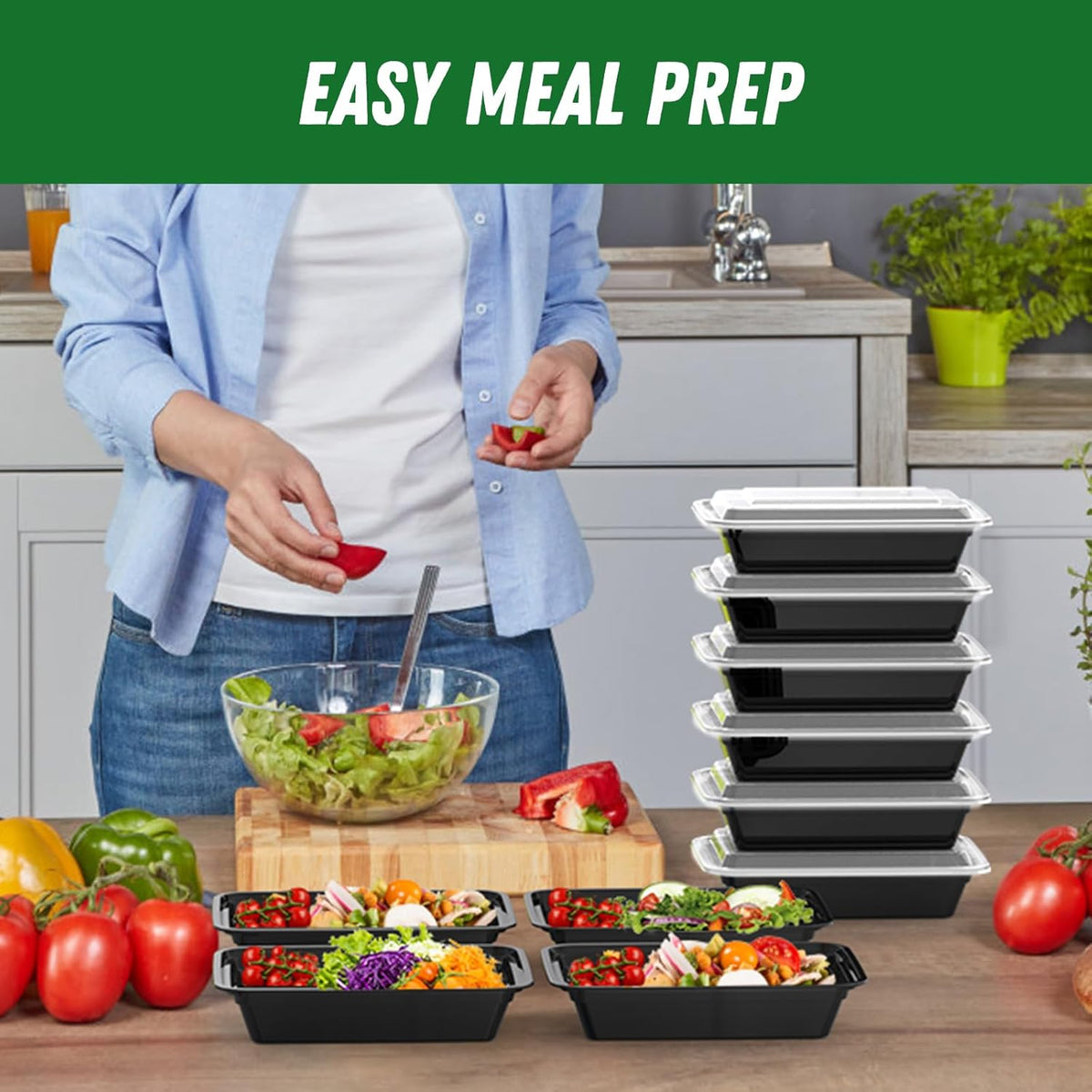 50_Pack_(100-Piece)_32_oz_Meal_Prep_Containers_with_Easy_Open_Lids,_Black