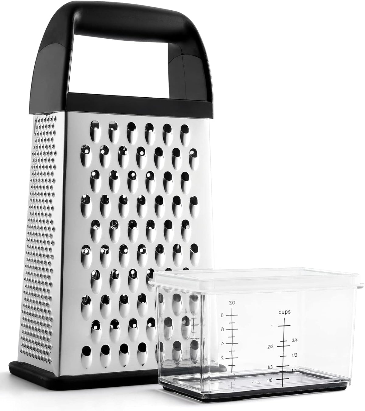 Cheese_Grater_With_Container_Box_Grater_Stainless_Steel_Kitchen_Black