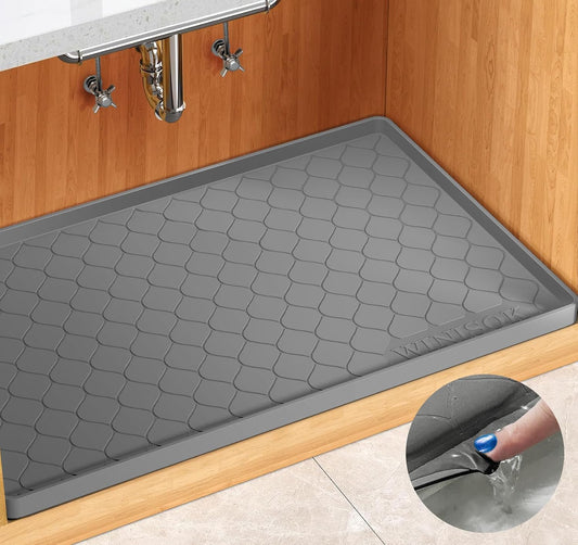 Winisok_Waterproof_Under_Sink_Mat_34"_x_22",_Silicone_Mat,_Dark_Gray