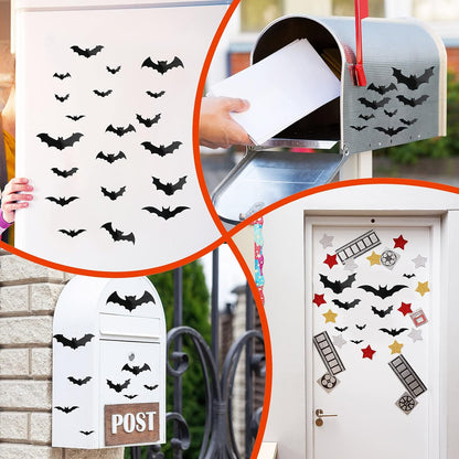 Flutesan_28_Pieces_Halloween_Bats_Car_Magnet_4_Sizes,_Black