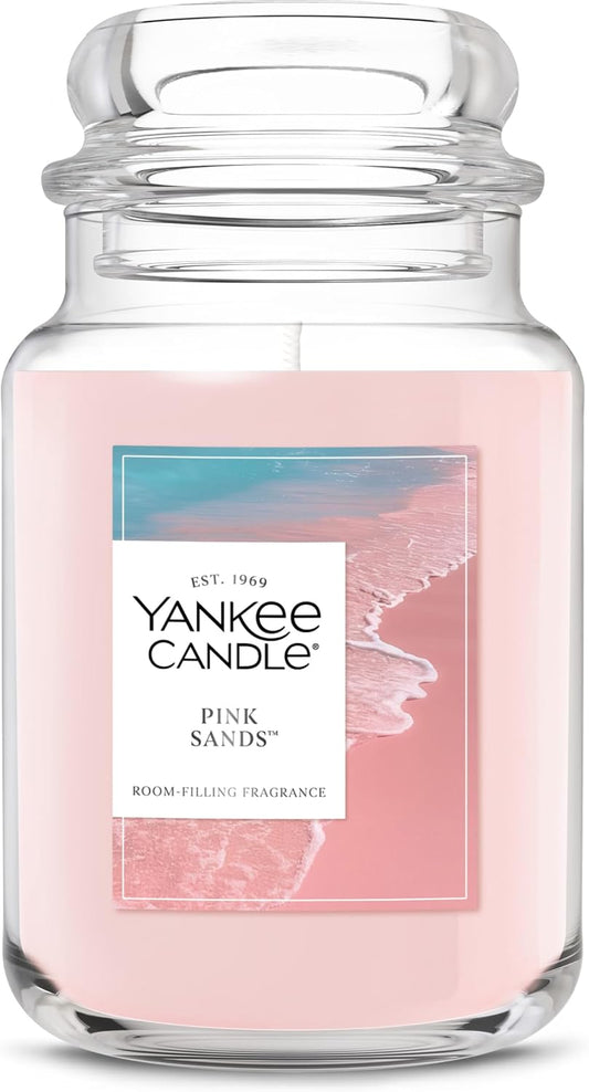 Yankee_Candle_Pink_Sands_Scented_Candle,_22oz_Large_Jar_with_up_to_150_Hour_Burn_Time,_Giftable,_Birthdays