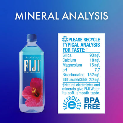 FIJI_Natural_Artesian_Bottled_Water,_1_Liter_/_33.8_Fl_Oz_(Pack_of_12)