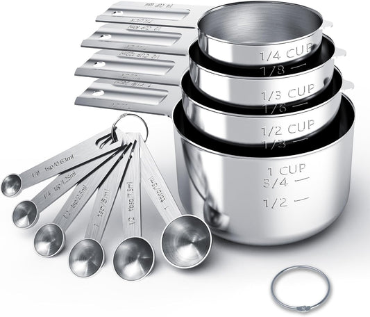 TILUCK_Stainless_Steel_Measuring_Cups_&_Spoons_Set,_Cups_and_Spoons