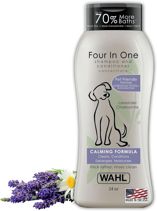 Wahl_USA_4-in-1_Calming_Dog_Shampoo_with_Lavender_Chamomile_Scent_–_Cleans,_Conditions,_Detangles,_&_Moisturizes_-_Pet_Friendly_Formula_-_24_Oz_-_Model_820000A