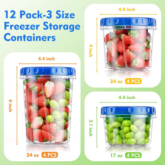 BiuLeon_[12_Pack-34/24/17oz_Freezer_Storage_Containers_with_3_Different_Sizes,_Plastic_Soup_Containers_with_Lids,_BPA-Free_Food_Storage_Containers_with_Twist_Top_Lids,_Reusable_Meal_Prep_Containers