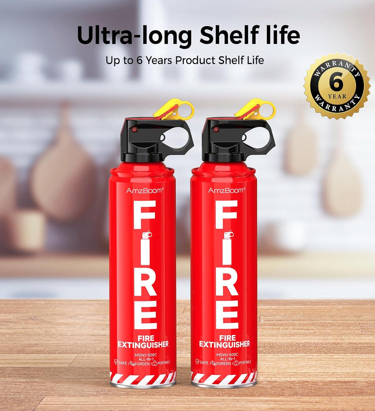 AmzBoom_2-Pack_Fire_Extinguisher_for_Home,_Kitchen,_Car,_and_Grill_with_Mounting_Bracket–_Extinguishing_Spray,_Compact_A,_B,_C,_K_–_Eco-Friendly,_Prevents_Reignition.