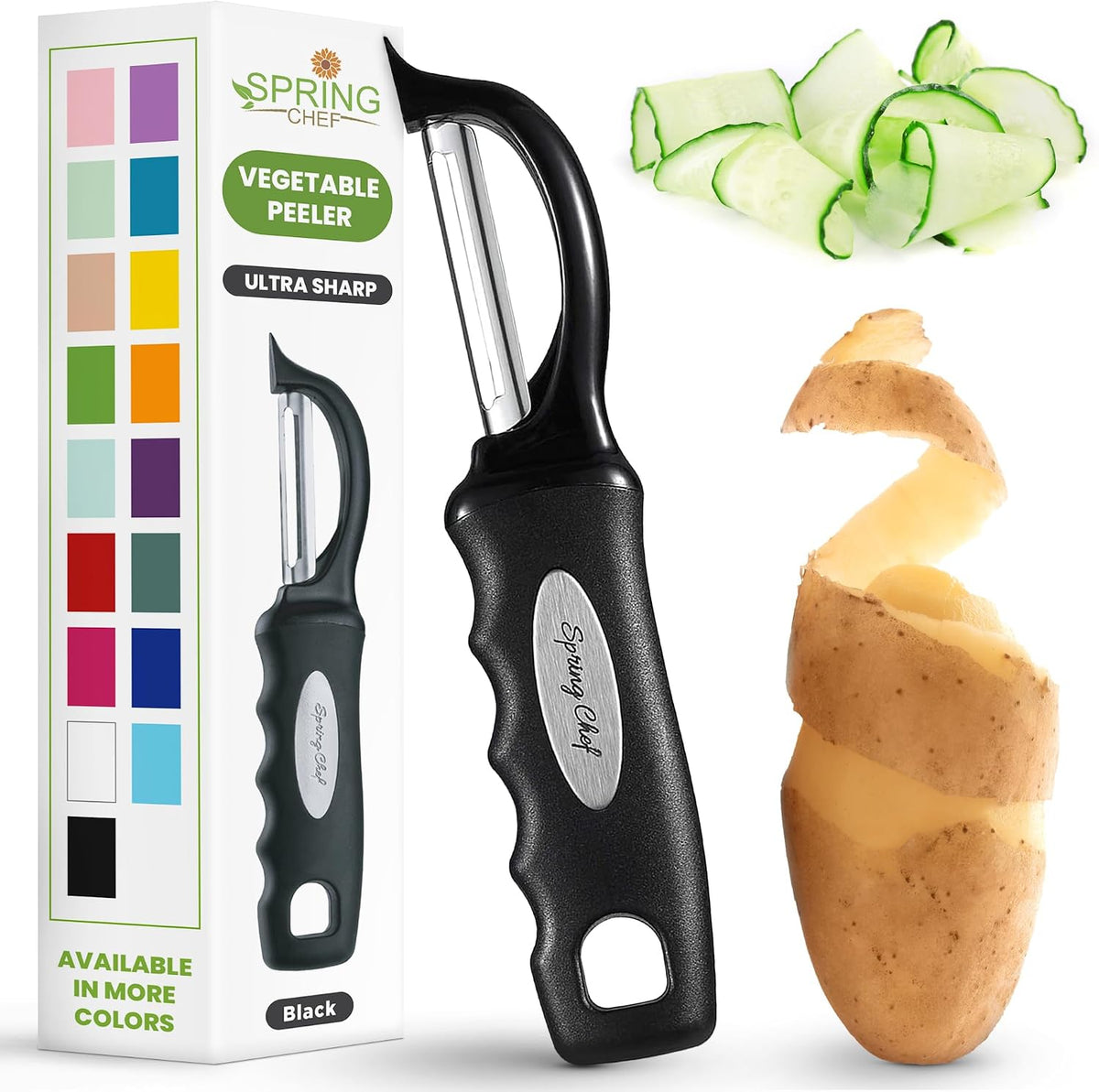 Spring_Chef_Original_Swivel_Vegetable_Peeler_with_Soft_Grip_Handle,_Black