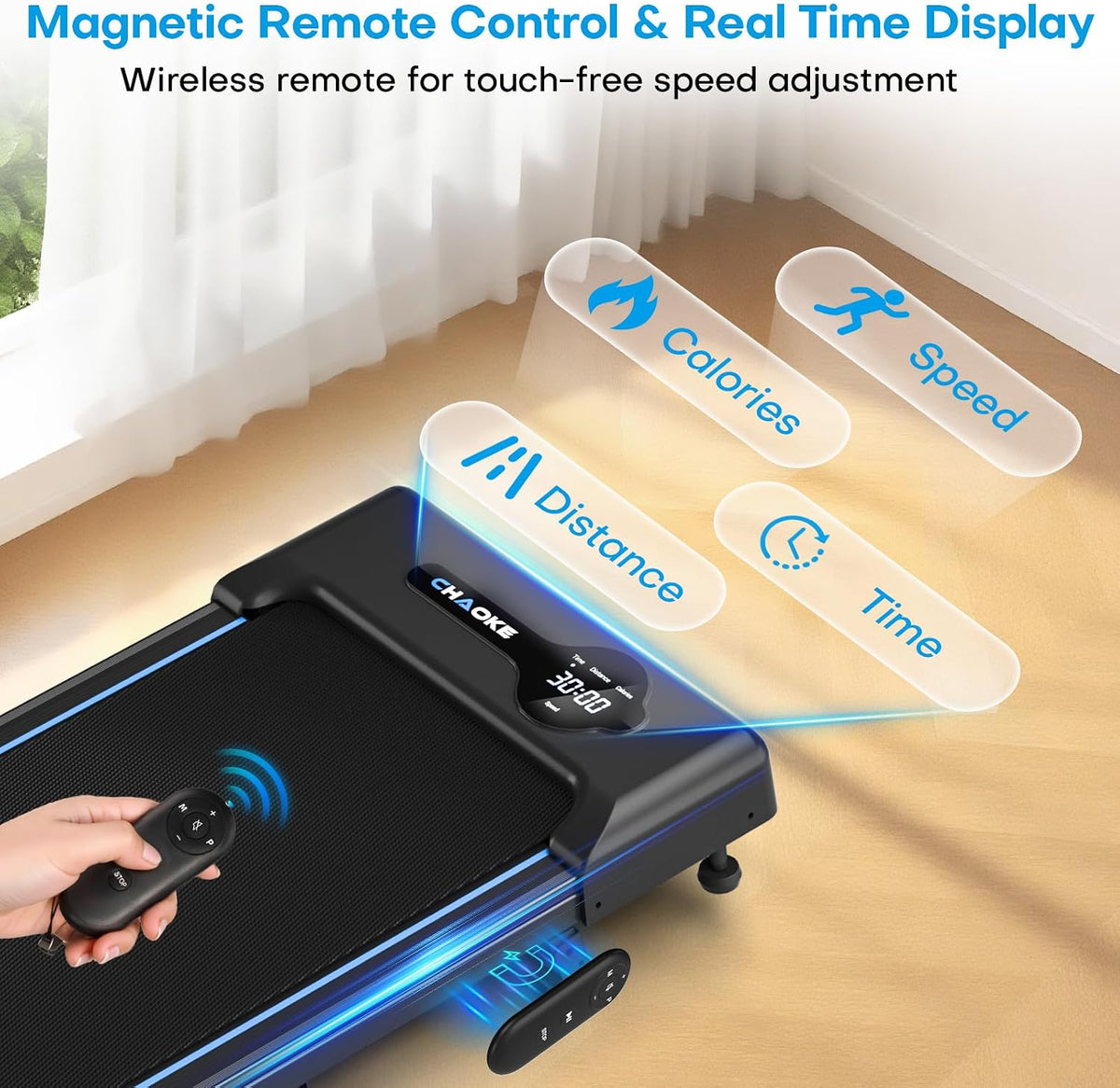 CHAOKE_Walking_Pad_Treadmill_for_Home,_6.2MPH_Under_Desk_Walking_Pad_with_9%_Incline_for_Office_Small_Spaces,_2.75HP_Quiet_Running_Machines,_Remote_Control,_330LBS_Capacity,_12_HIIT_Programs