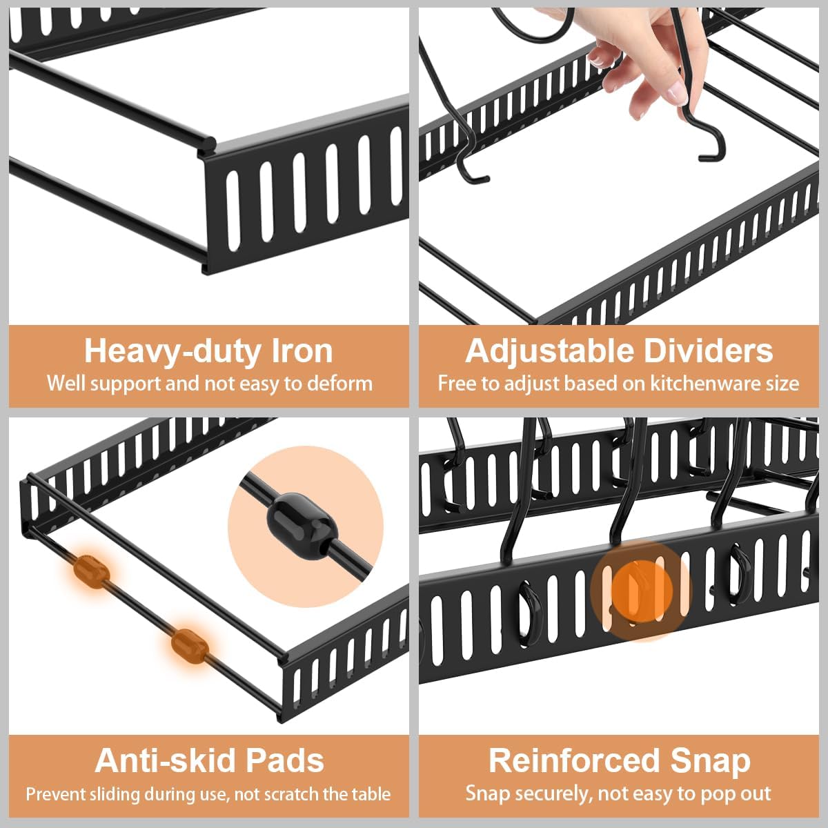 Housolution_Pot_and_Pan_Lid_Organizer_Holder_Storage_Rack,_Black
