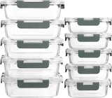 MCIRCO Glass Food Storage Containers with Lids