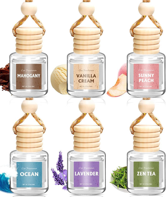 AROIC_6Pack_Car_Air_Freshener,_Hanging_Essential_Oil_Air_Freshener_Diffuser