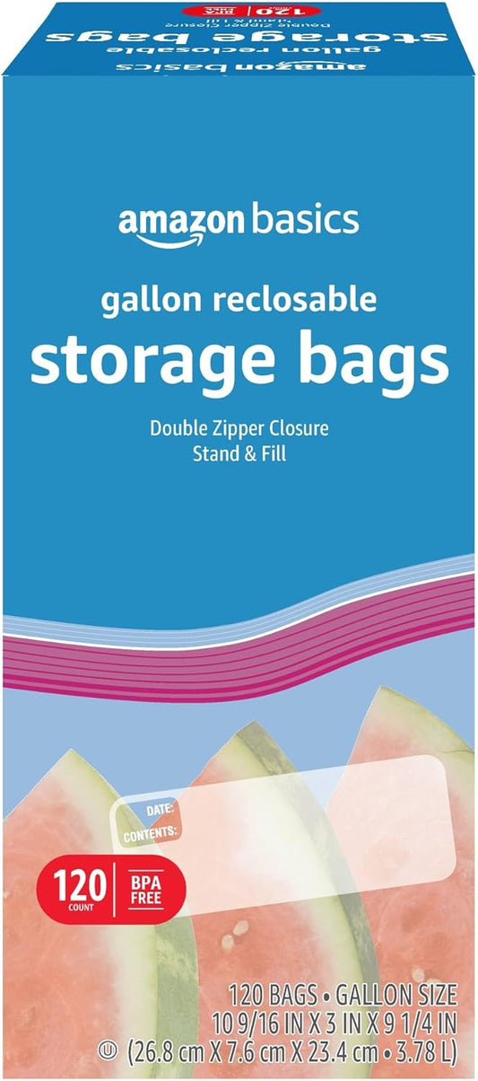 Amazon_Basics_Reclosable_Gallon_Food_Storage_Bags_with_Double_Zipper_Seal,_Stand_and_Fill_Base,_BPA_Free,_120_Count