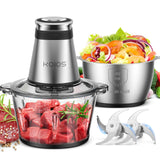 KOIOS Food Processor, Electric Food Chopper with Bowls & Blades, Electric Grinder Meat Processor for Nuts, Meat, Onion, Garlic, Baby Food