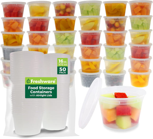 Freshware_Food_Storage_Containers_[50_Set]_16_oz_Plastic_Deli_Containers_with_Lids,_Slime,_Soup,_Meal_Prep_Containers_|_BPA_Free_|_Stackable_|_Leakproof_|_Microwave/Dishwasher/Freezer_Safe