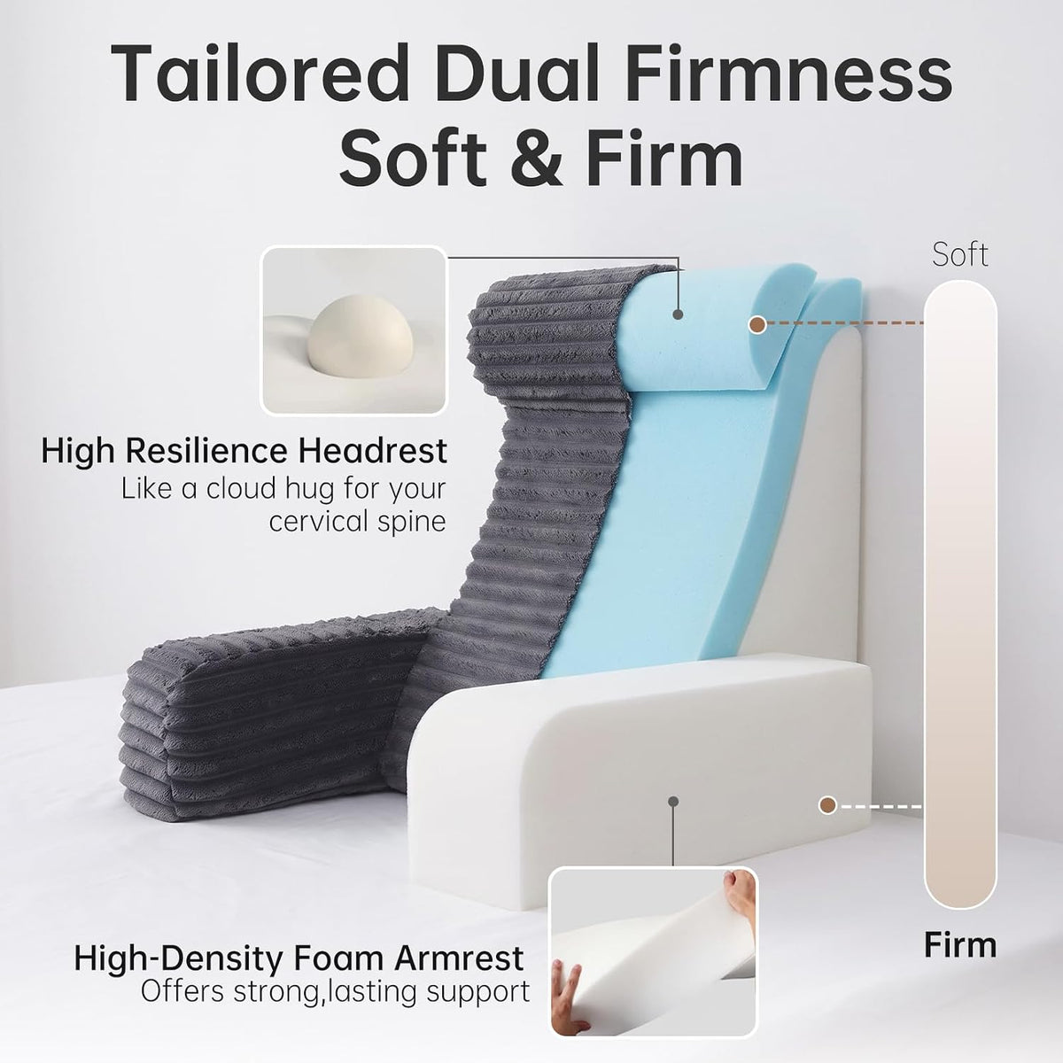 22"_XL_Back_Pillow_for_Bed_Sitting_Up_with_Armrests_&_Big_Pockets_|_Reading_Pillow_for_Bed,_Soft_Back_Support_Chair,_Ideal_for_Watching_TV,_Gaming,_Nursing,_Resting,_Post_Surgery,_Dark_Grey