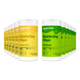 Amazon Basics Disinfecting Wipes, Lemon & Fresh Scent, Sanitizes, Cleans, Disinfects, Deodorizes, Packaging May Vary
